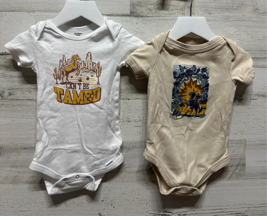 Boys 18m Western Bodysuits - Good Used Condition