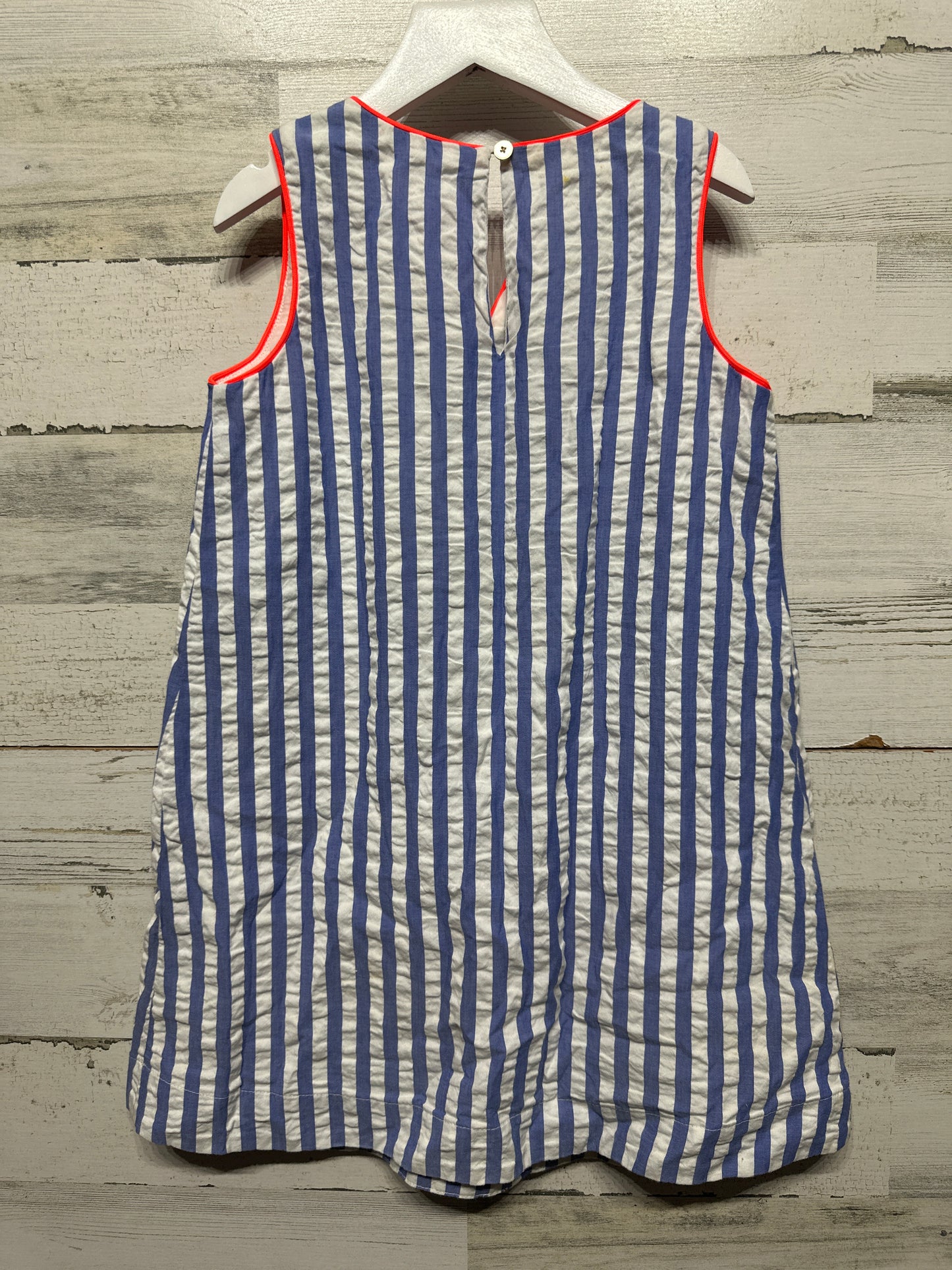 Girls Size 6 Crewcuts Striped Seersucker Dress - Play Condition*