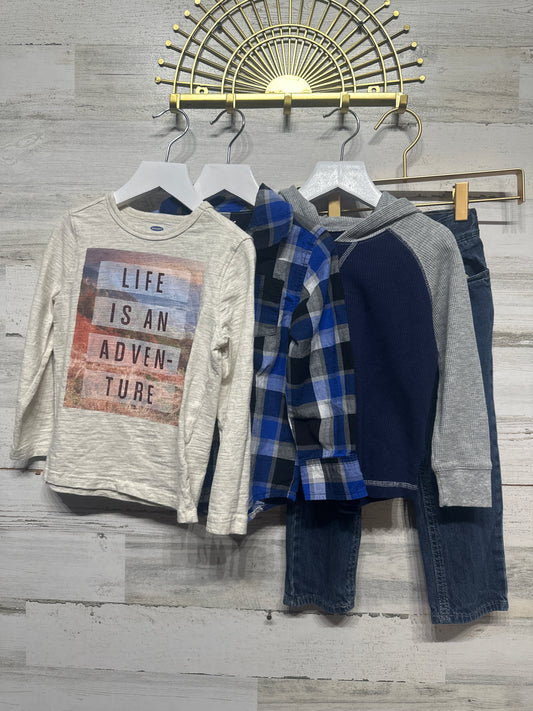 Size 4t Long Sleeve/Pants Clothing Lot (4 Pieces) - Very Good Used Condition