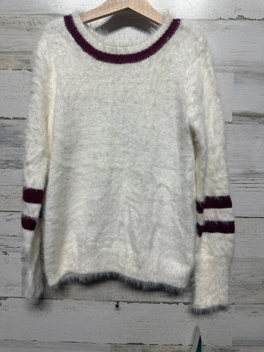 Size 8/10 (Medium) Copper Key White Fuzzy Sweater - New With Tags