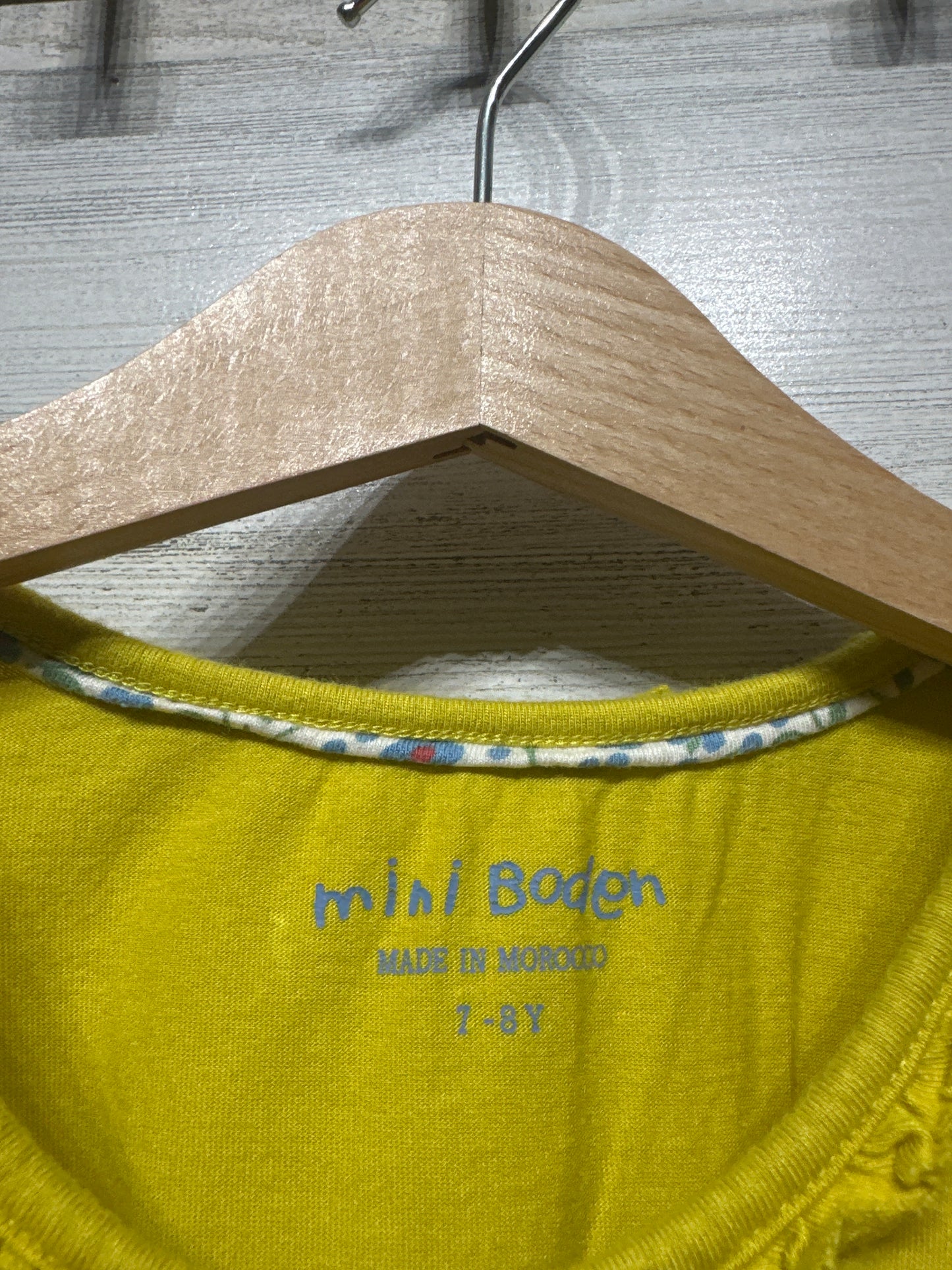 Size 7-8 Mini Boden Sleeveless Ruffle Shirt - Good Used Condition*