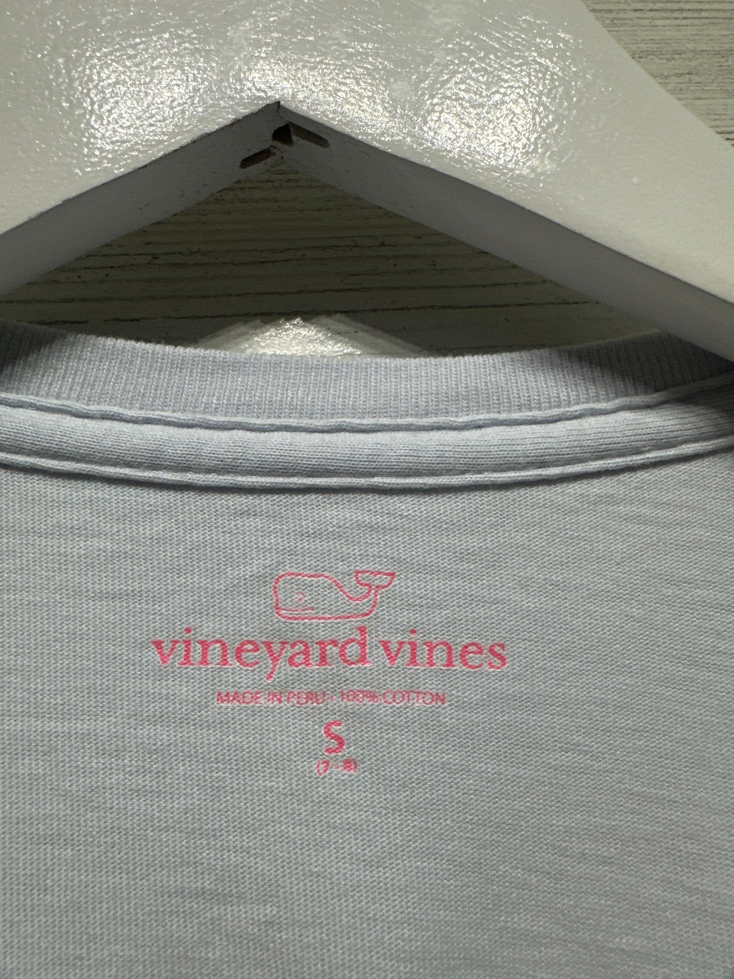 Girls Size 7-8 Small Vineyard Vines Long Sleeve Shirt - Very Good Used Condition