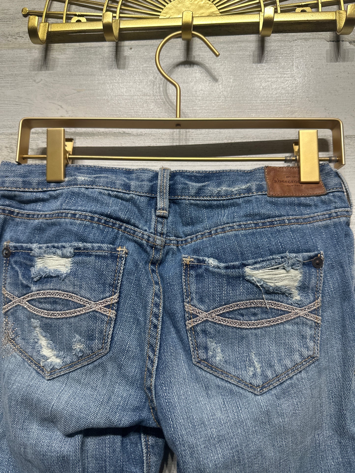 Girls Size 10 Abercrombie Distressed Jeans - Good Used Condition