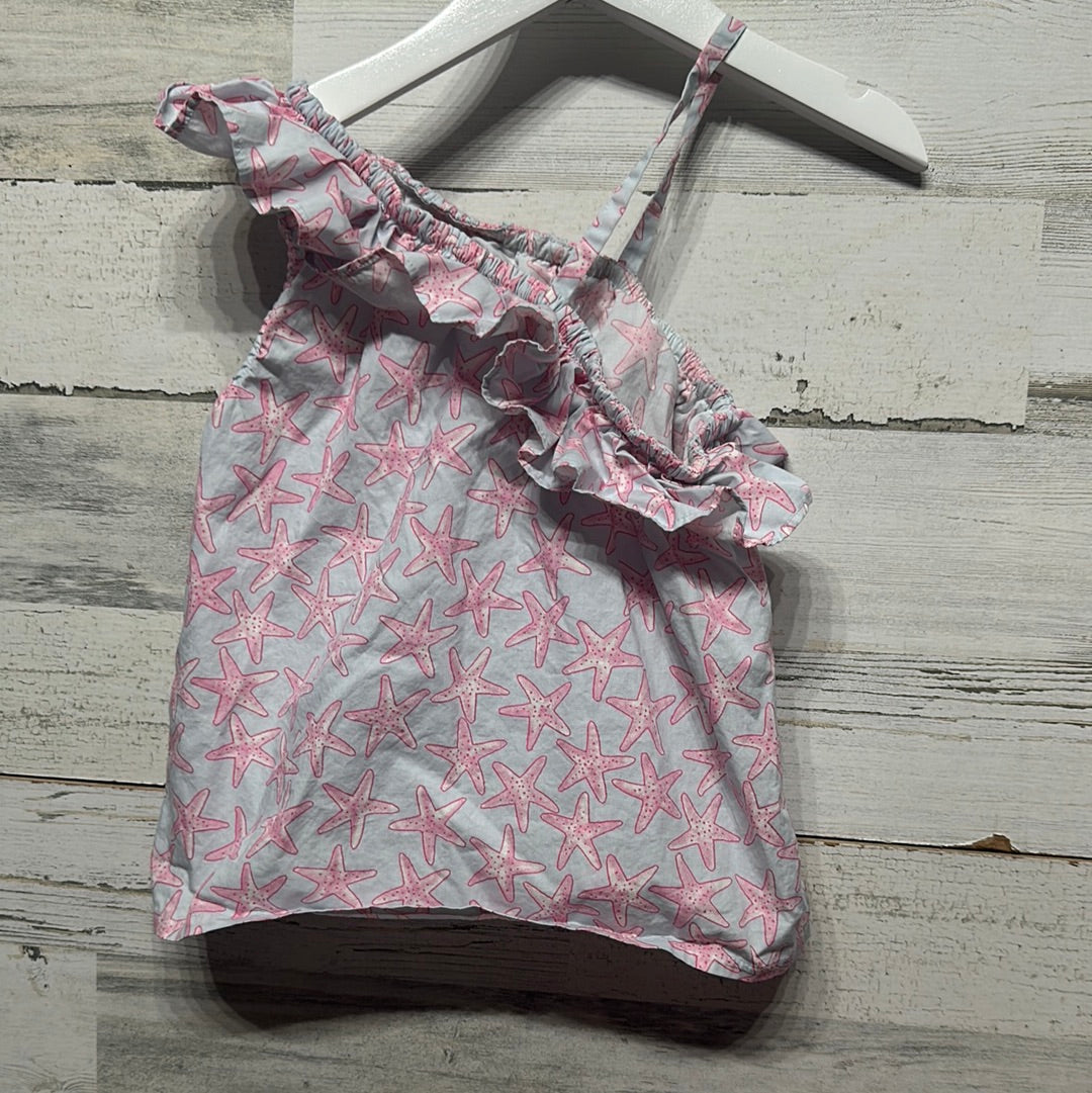 Girls Size 4/5 Crewcuts Starfish Shirt - Good Used Condition