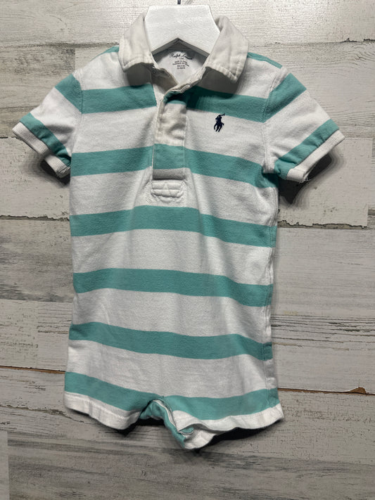 Size 12m Ralph Lauren Striped Polo Romper - Play Condition*