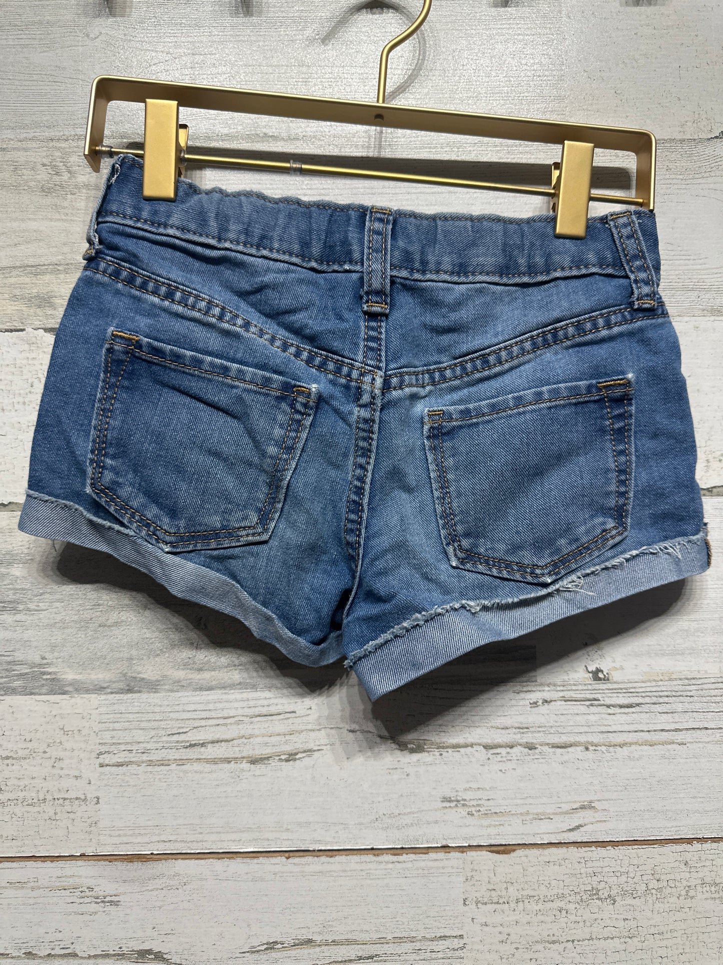 Girls Size 7 Old Navy Denim Shorts with Adjustable Waist - Good Used Condition