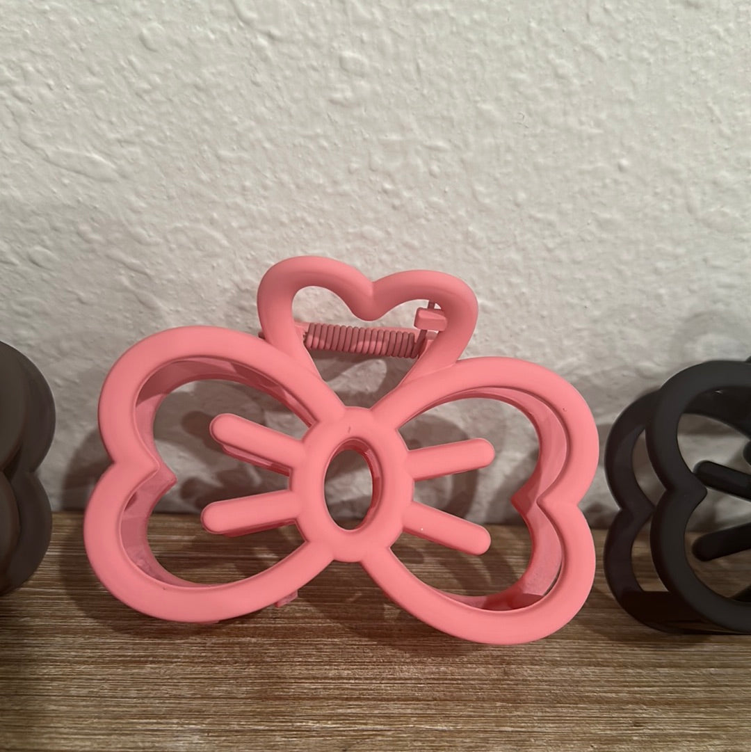 Girls Bow Shape Hair Clip (Set of Three) - New In Bag