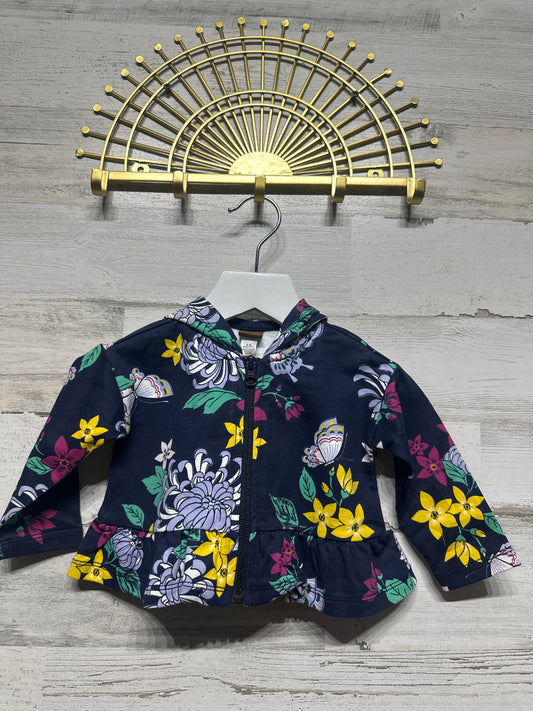 Size 3-6m Tea Blooms Baby Zip Up Hooded Jacket  - New With Tags