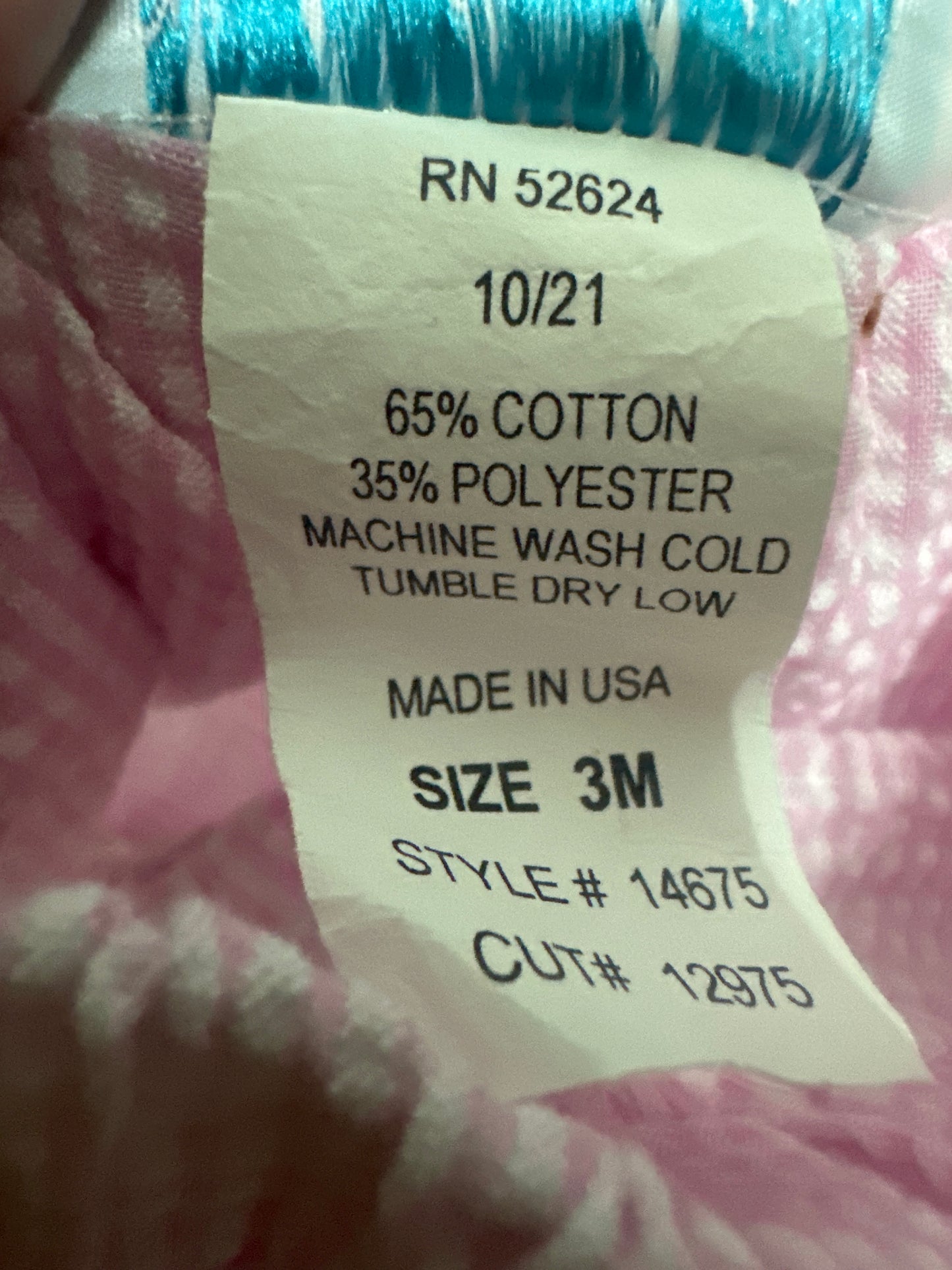 Girls Size 3m Funtasia Too Pink Gingham Seersucker Ruffle Shorts - Very Good Used Condition