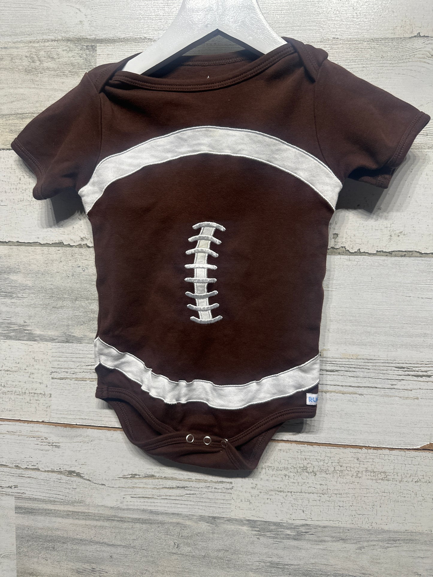 Size 18-24m RuggedButts Embroidered Football Bodysuit- Very Good Used Condition