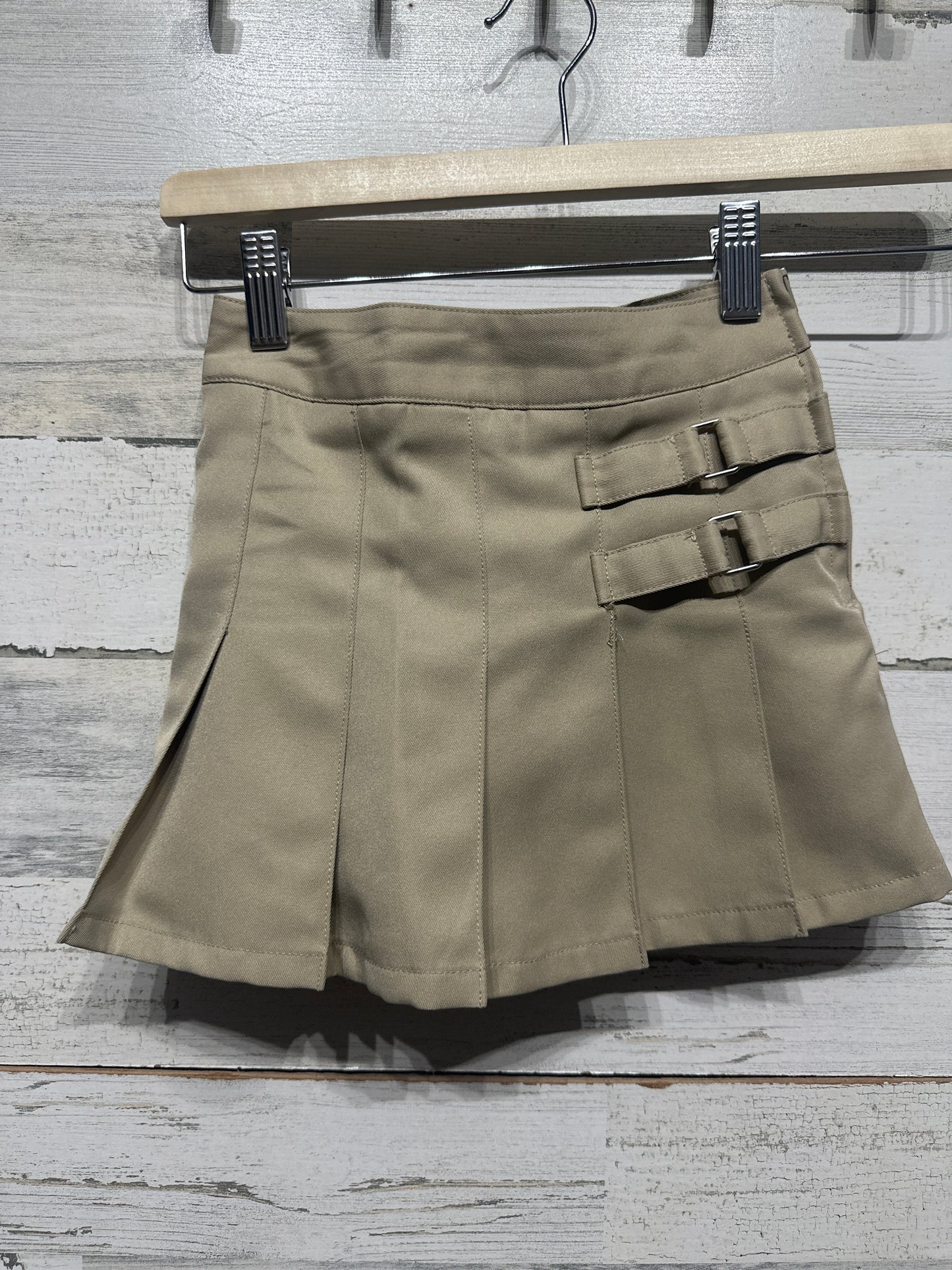 Girls Size 4 French Toast Khaki Skort - Good Used Condition