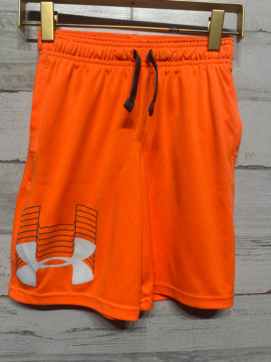 Size YXS (7) Under Armour Orange Athletic Shorts - Good Used Condition