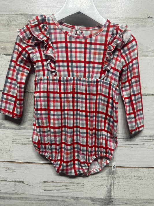 Size 6-12m Birdie Bean Bamboo Plaid Bubble - New With Tags