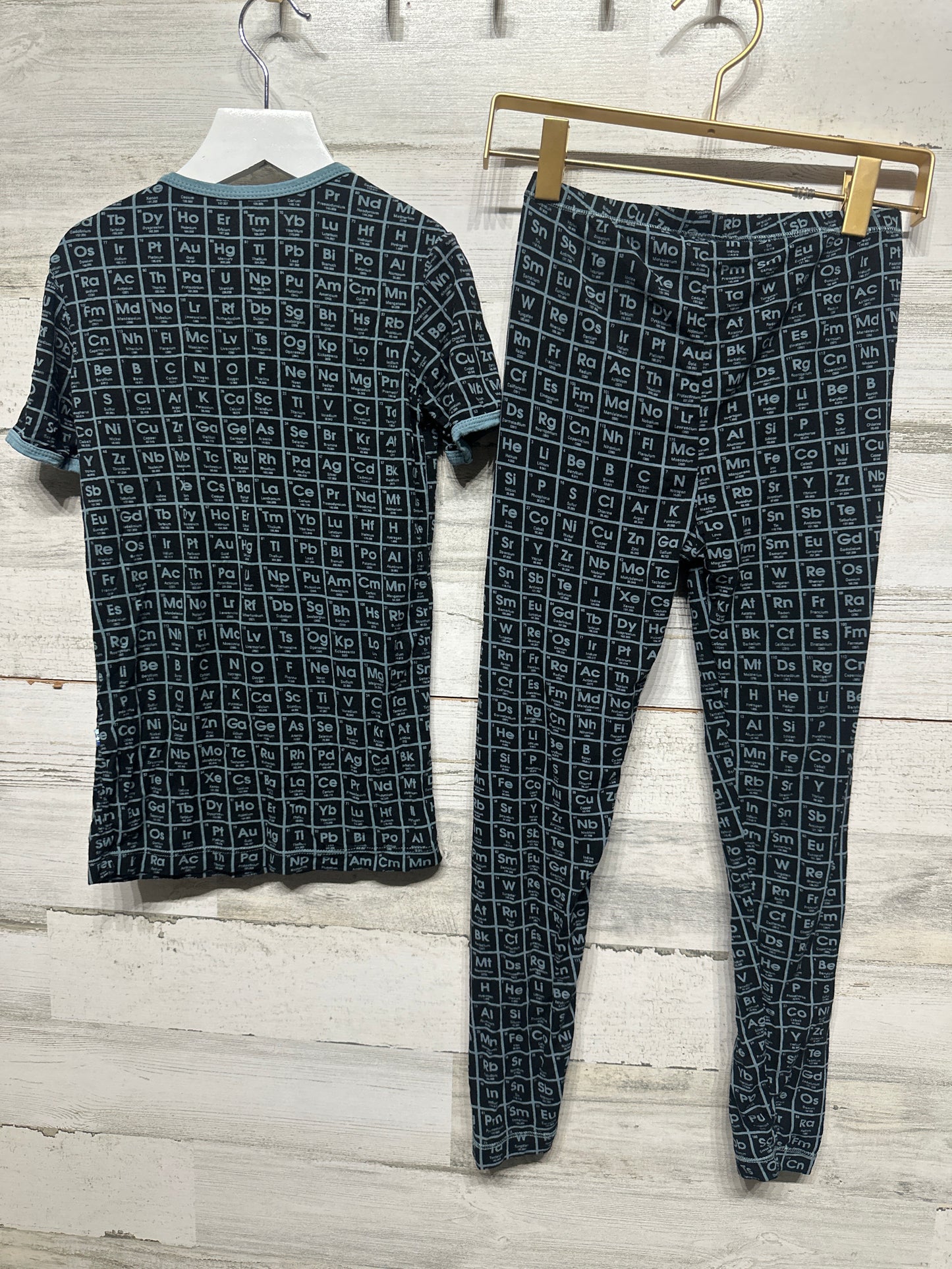 Boys Size 10 Kickee Pants Bamboo Periodic Table Fitted Pajama Set - Very Good Used Condition