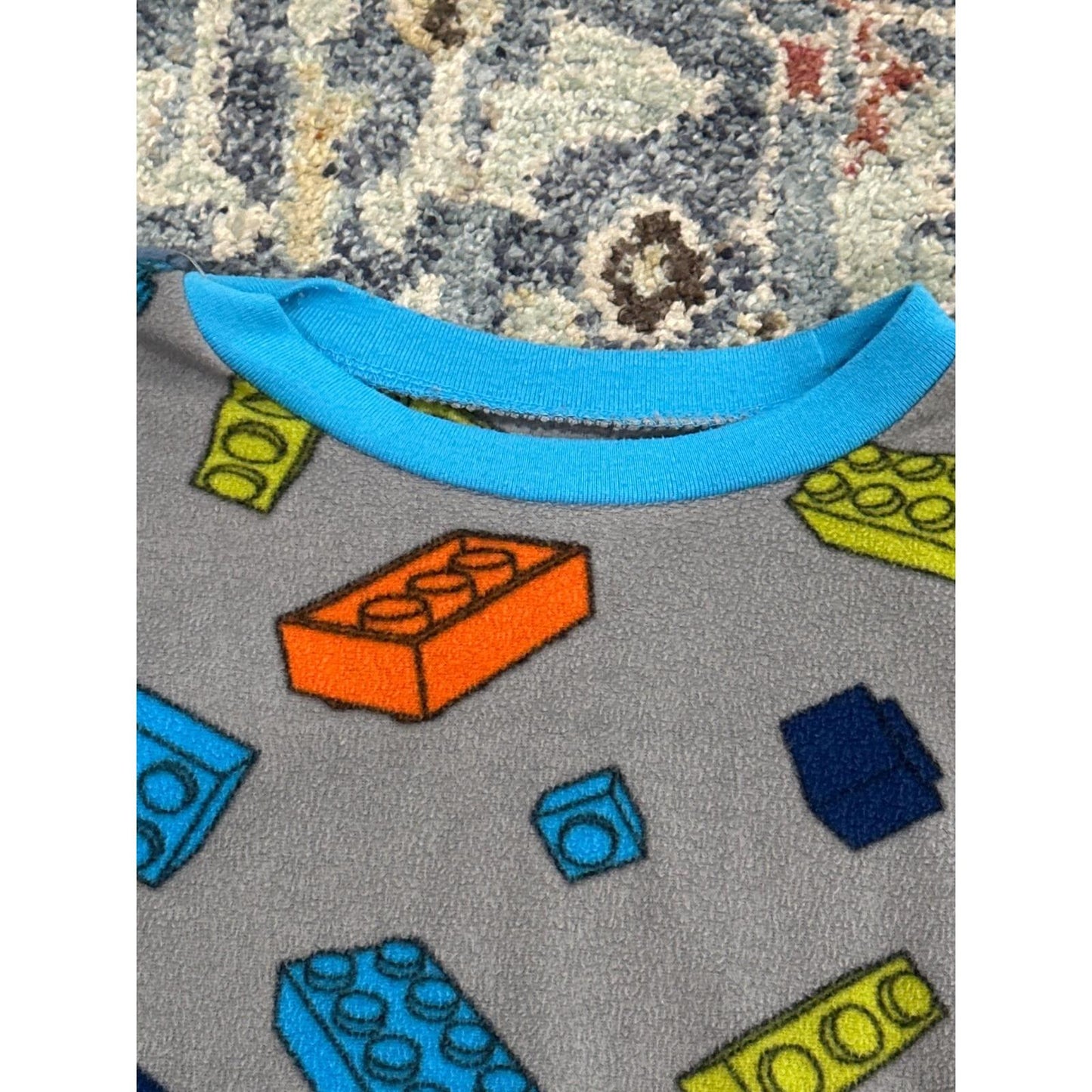 Lego Pokemon Pajama Bundle Boys 6/7 Blue Grey Graphic Print 2-Pack GUC