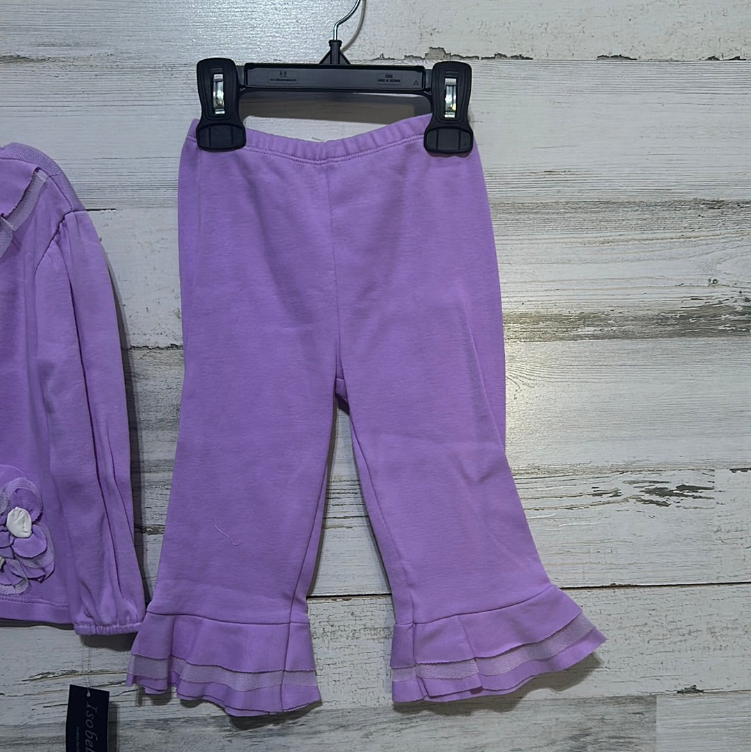 Girls Size 24m Isobella and Chloe two piece lavender set - New With Tags