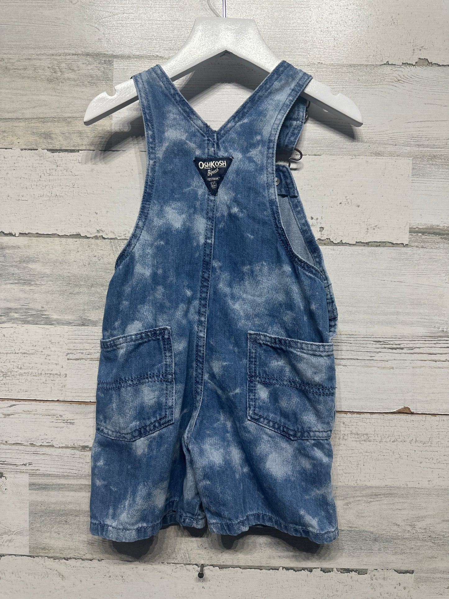 Size 2t Osh Kosh Flag Overalls - Very Good Used Condition