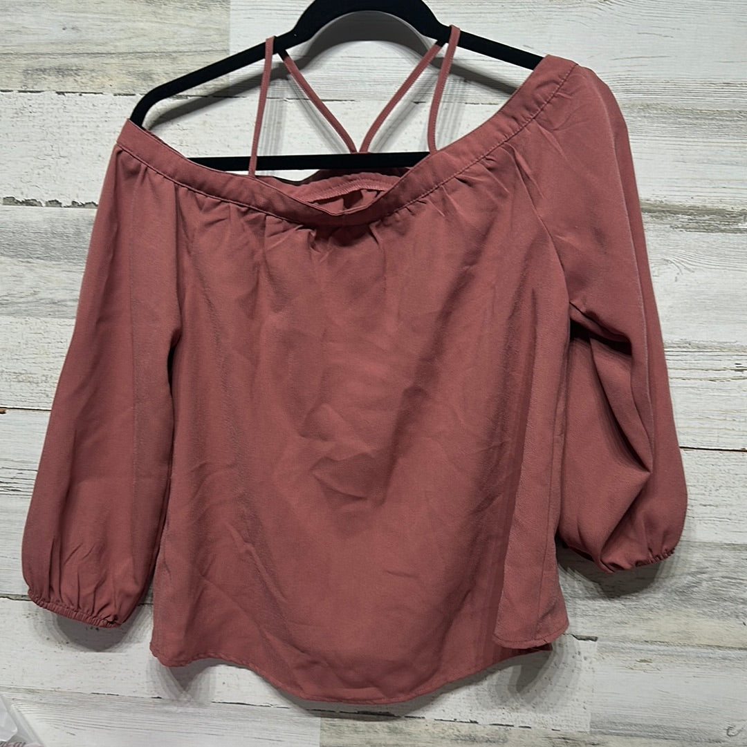 Girls Preowned Size Large GB Girls Mauve Shirt - Good Used Condition