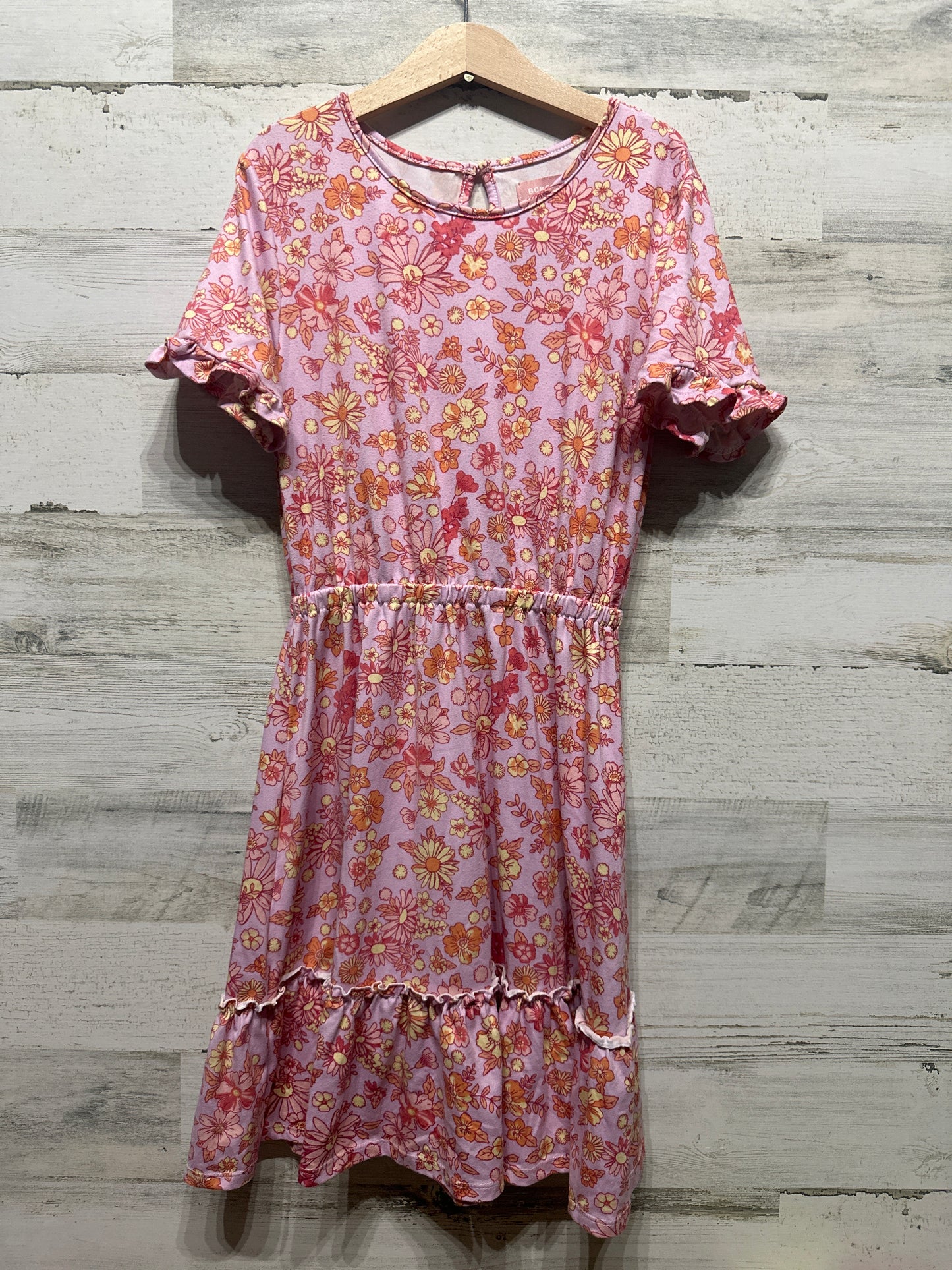 Girls Size 10-12 Medium BCBG Floral Dress - Very Good Used Condition