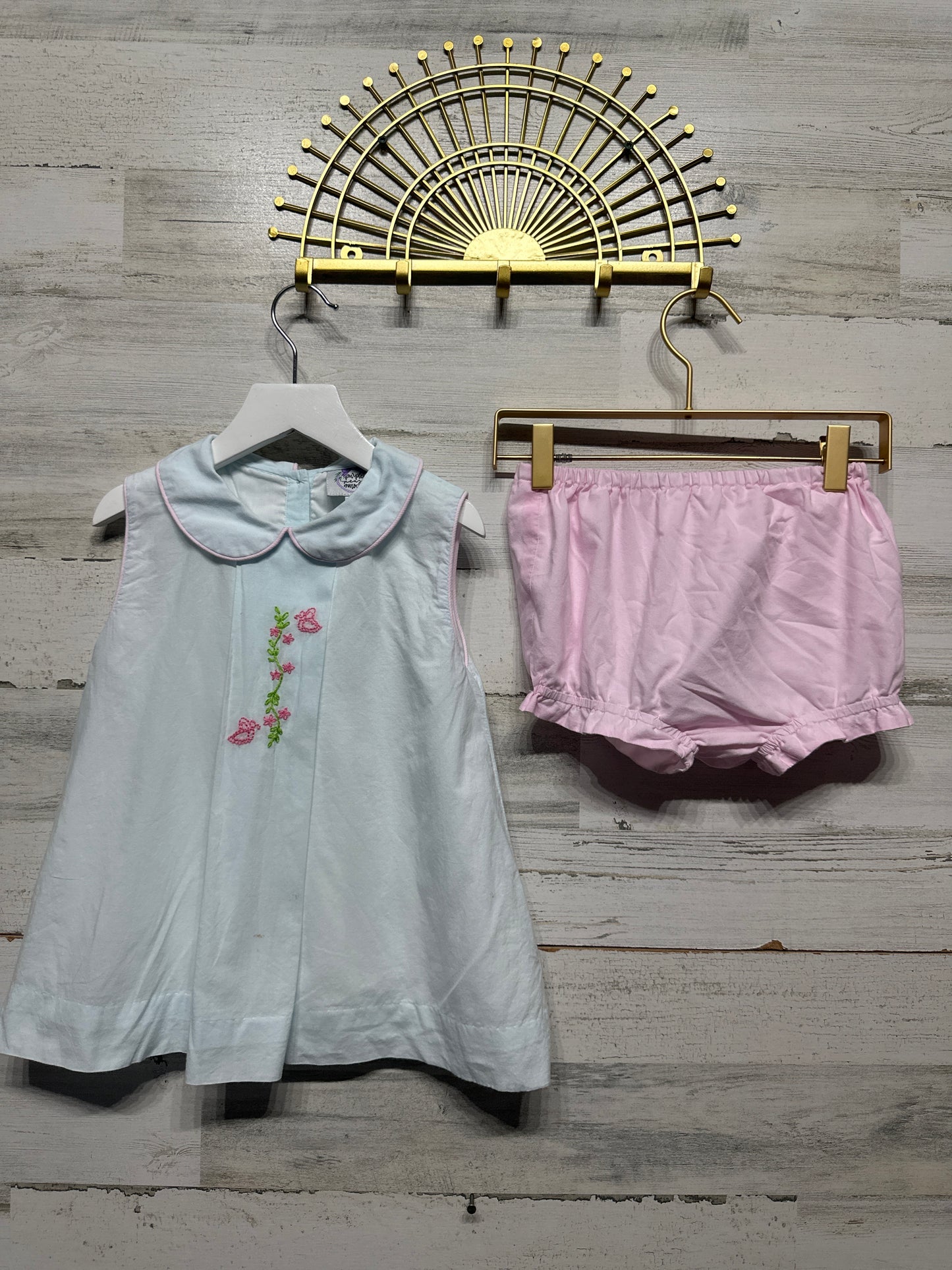 Size 5 Purple Pearl Smocks Butterfly Embroidered Bloomer Set - Play Condition*