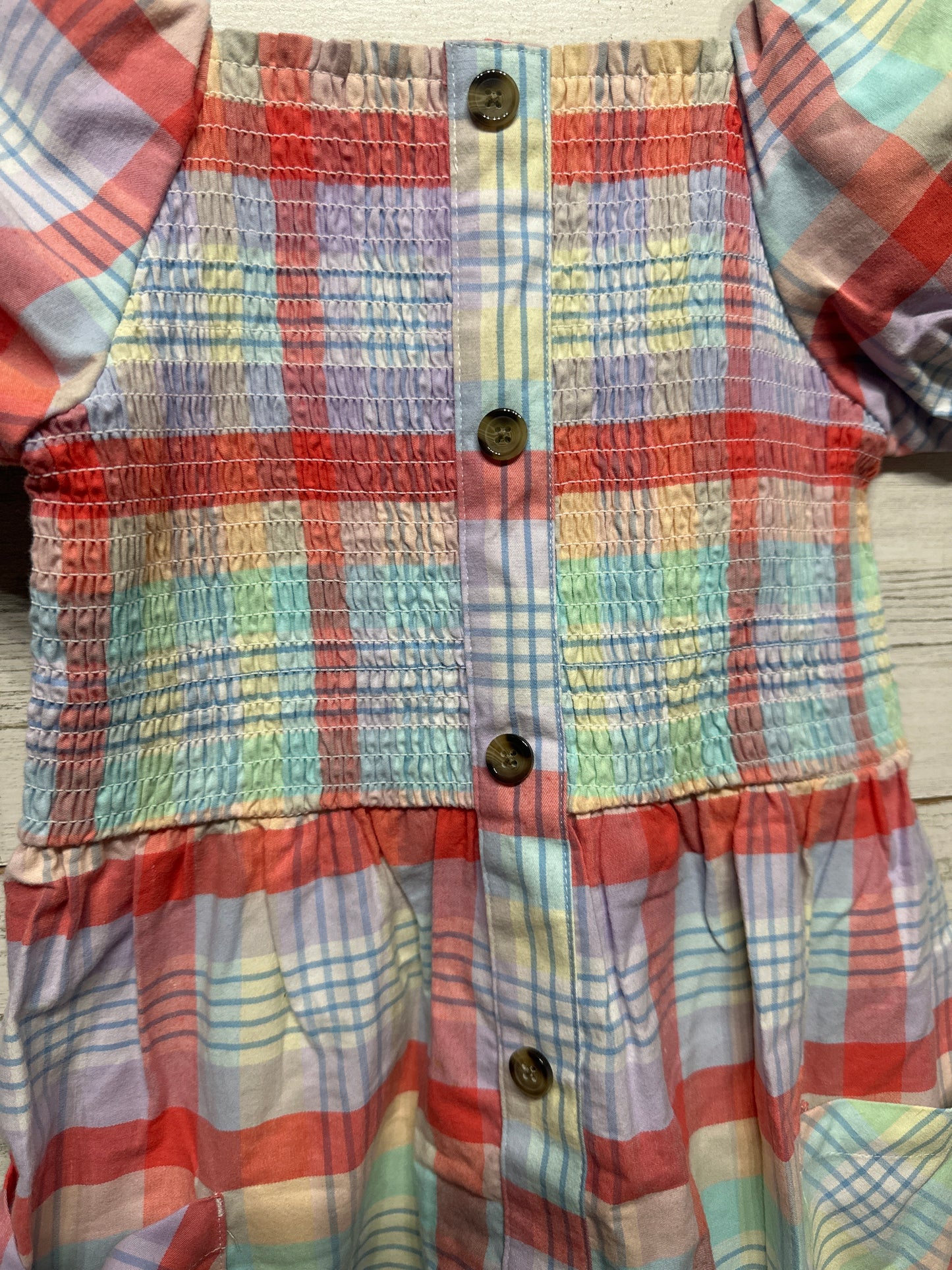 Size 10-12 Large Wonder Nation Plaid Dress - Very Good Used Condition