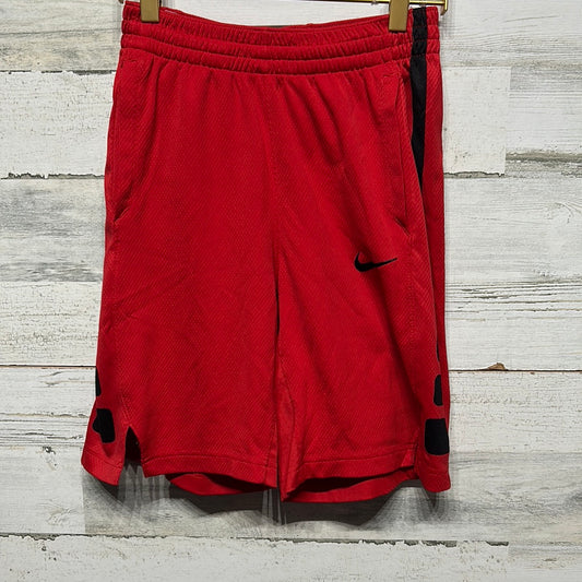 Boys Size Large Nike Drifit Red Athlethic Shorts - Very Good Used Condition