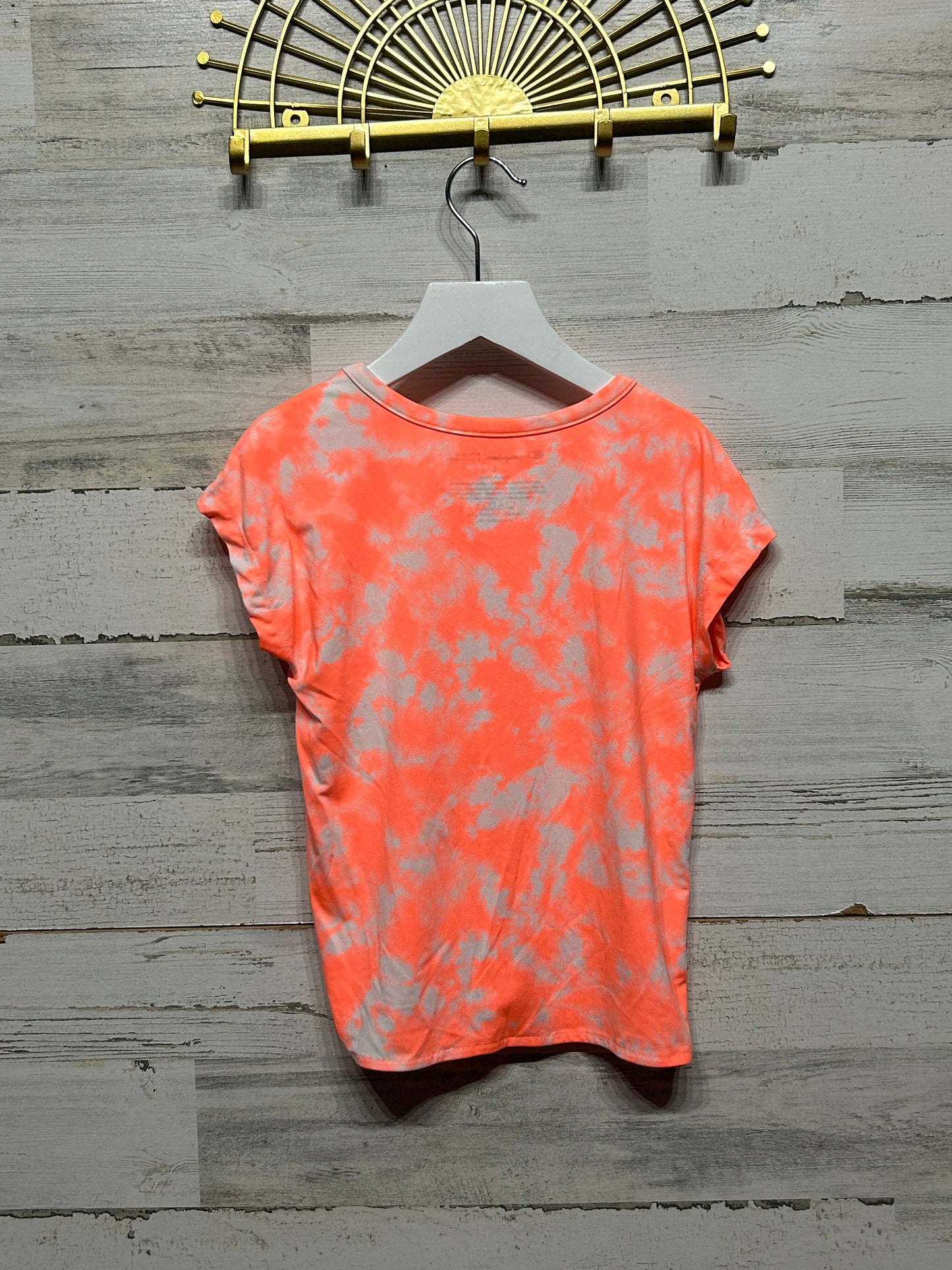 Girls Size 4 Champion Coral Tie Dye Shirt - Good Used Condition