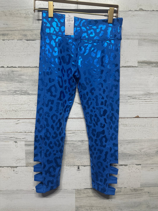 Size 8 Justice Shiny Leopard High Waist Ankle Leggings - New With Tags