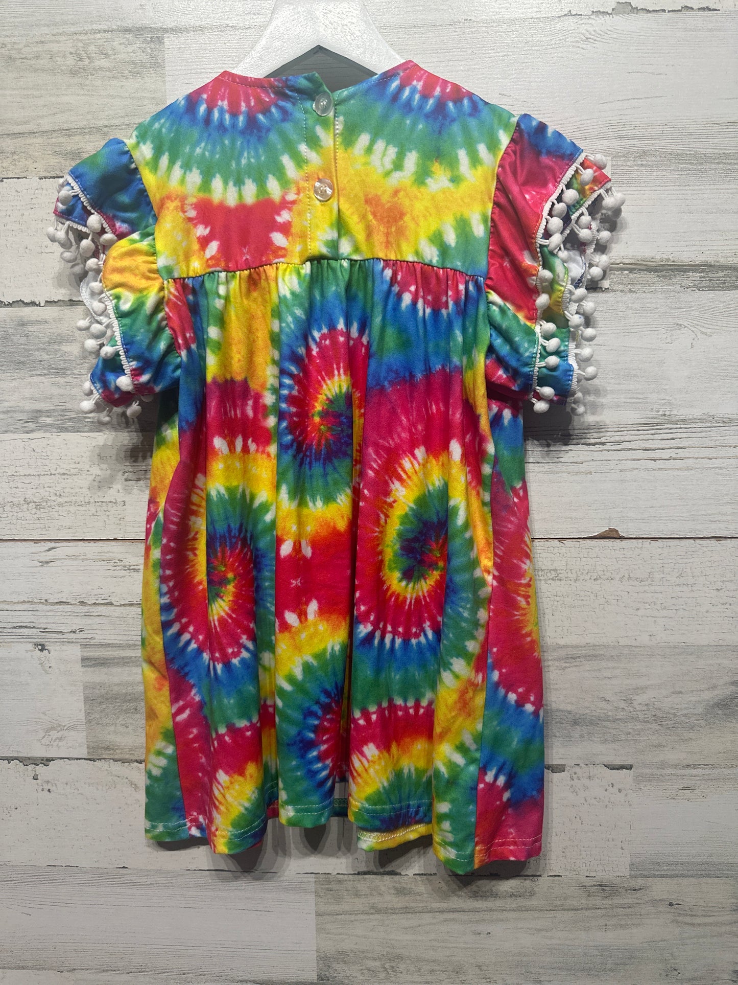 Girls Size 7-8 Tie Dye Tunic - Good Used Condition