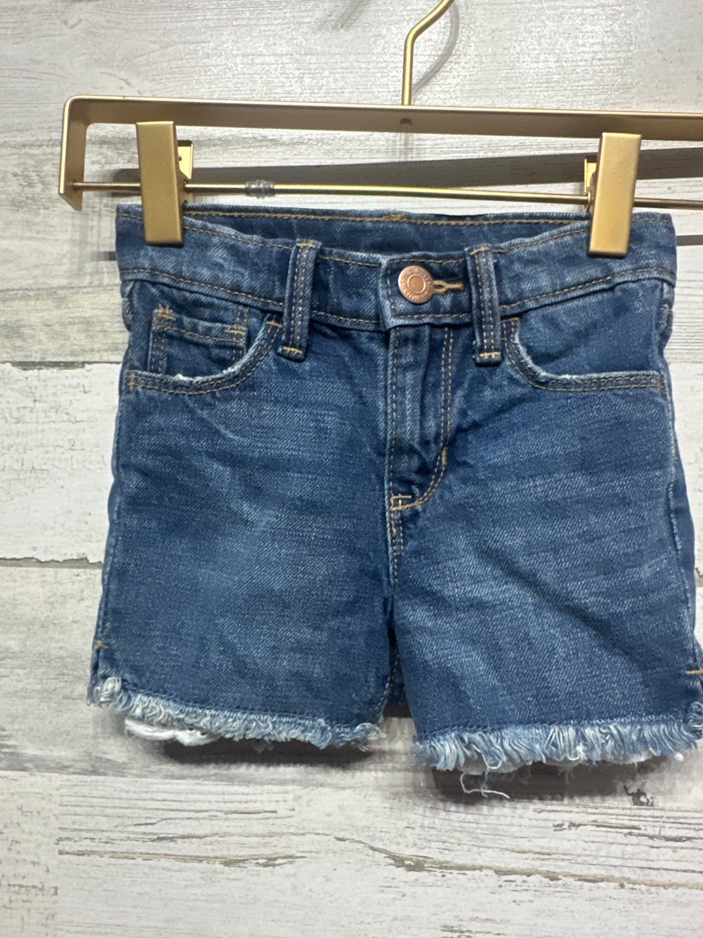 Girls Size 3t Old Navy Adjustable Waist Denim Shorts - Very Good Used Condition