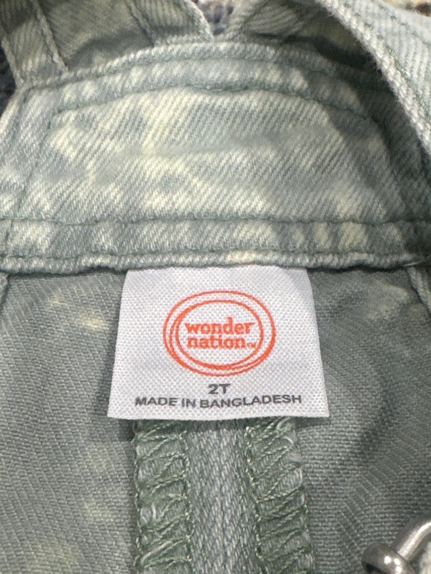 Overall Dress Girls 2T Wonder Nation Green VGUC