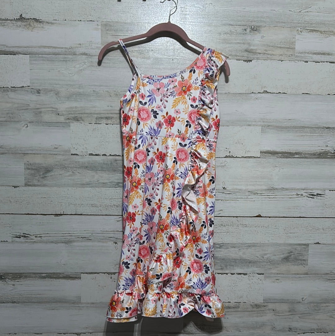 Girls Size 10-12 floral dress - good used condition