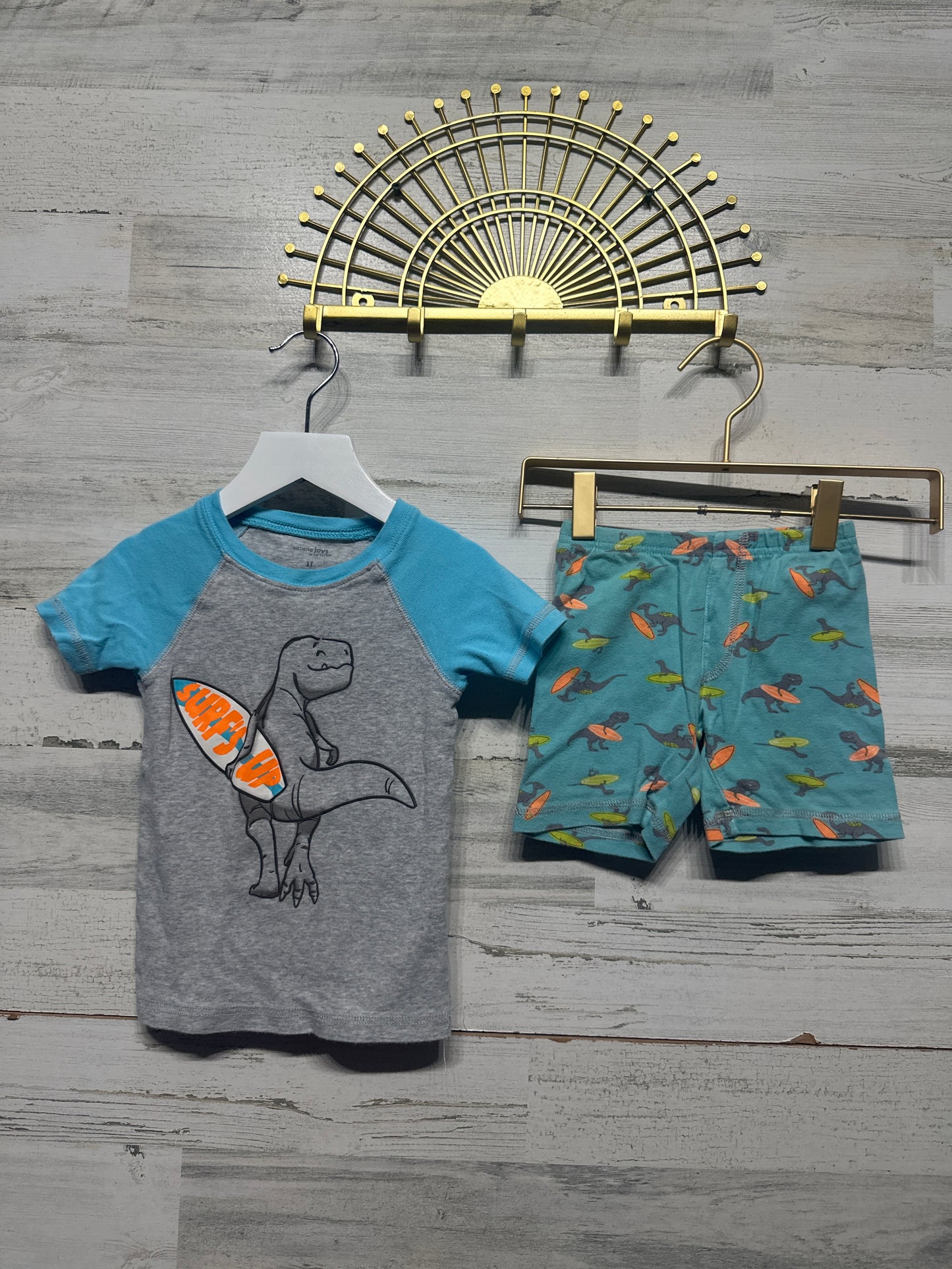 Size 3t Simple Joys Pajama Lot (4 Pieces) - Good Used Condition