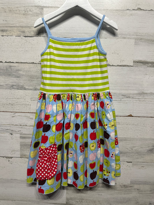 Size 7 Sweet Petunia Apples Dress - Good Used Condition