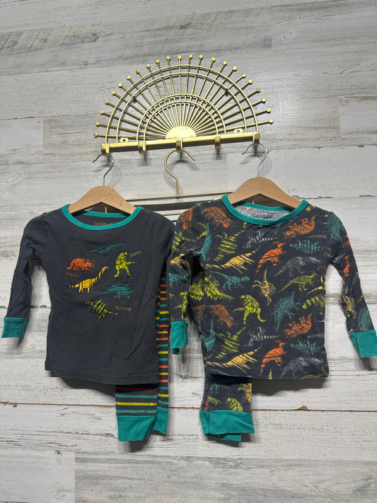 Boys 2t Cat and Jack Cotton Dino PJ Set (4 Pieces) - Good Used Condition*