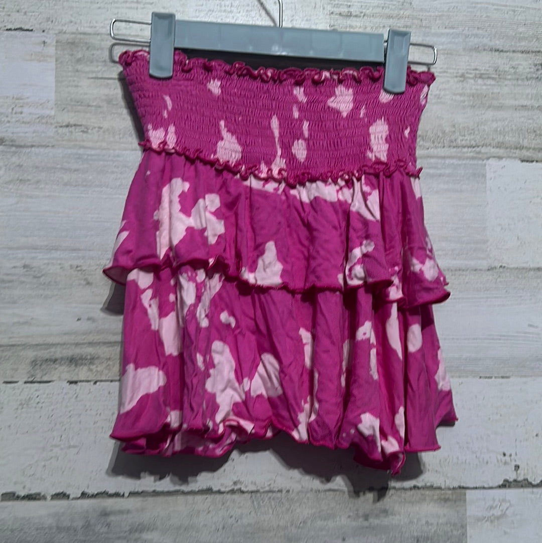 Girls Size Large FBZ pink tie dye skirt - good used condition