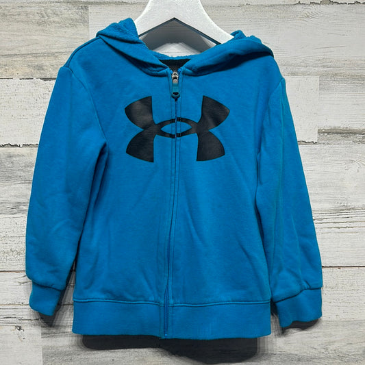 Boys Size 5 Under Armour Hooded Jacket - Good Used Condition