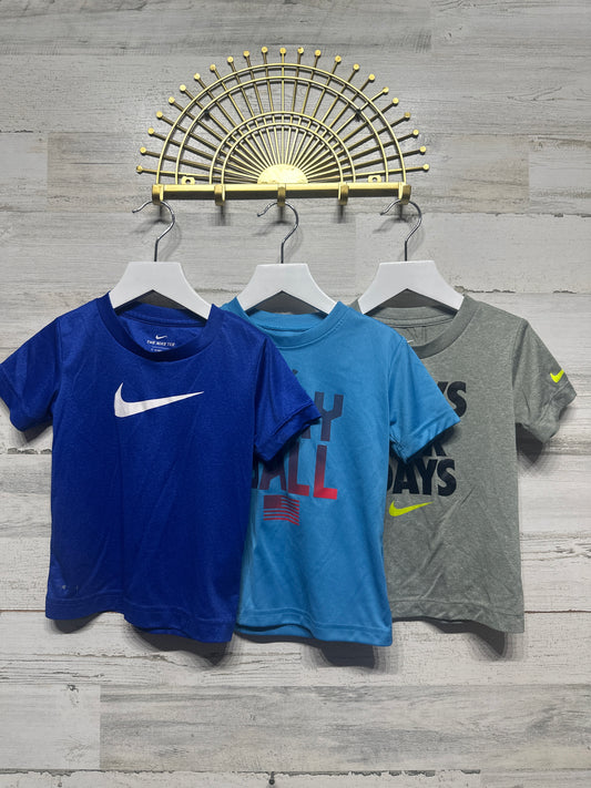 Size 3t (Fit 2-3 years) Atheltic Drifit Shirt Lot (3 pieces) - Good Used Condition