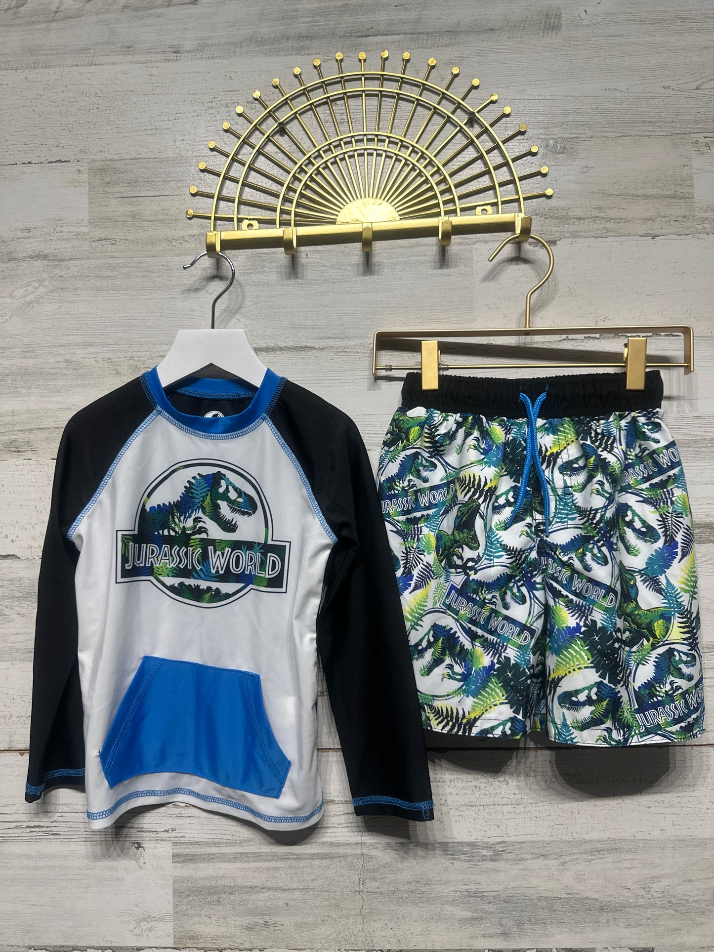 Boys Size 4t Jurassic World Swim Set - Very Good Used Condition