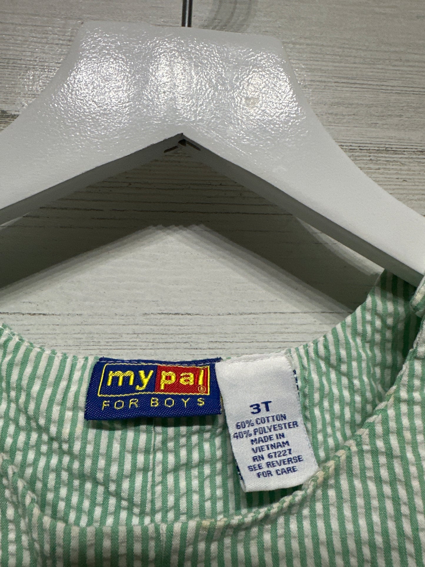 Boys Size 3t My Pal Seersucker Appliqué Jon Jon - Play Condition*