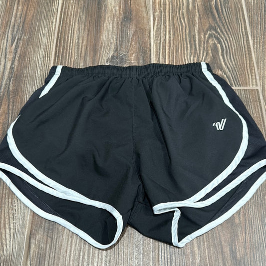 Women’s Size Small varsity spirit black and white drifit athletic shorts - good used condition