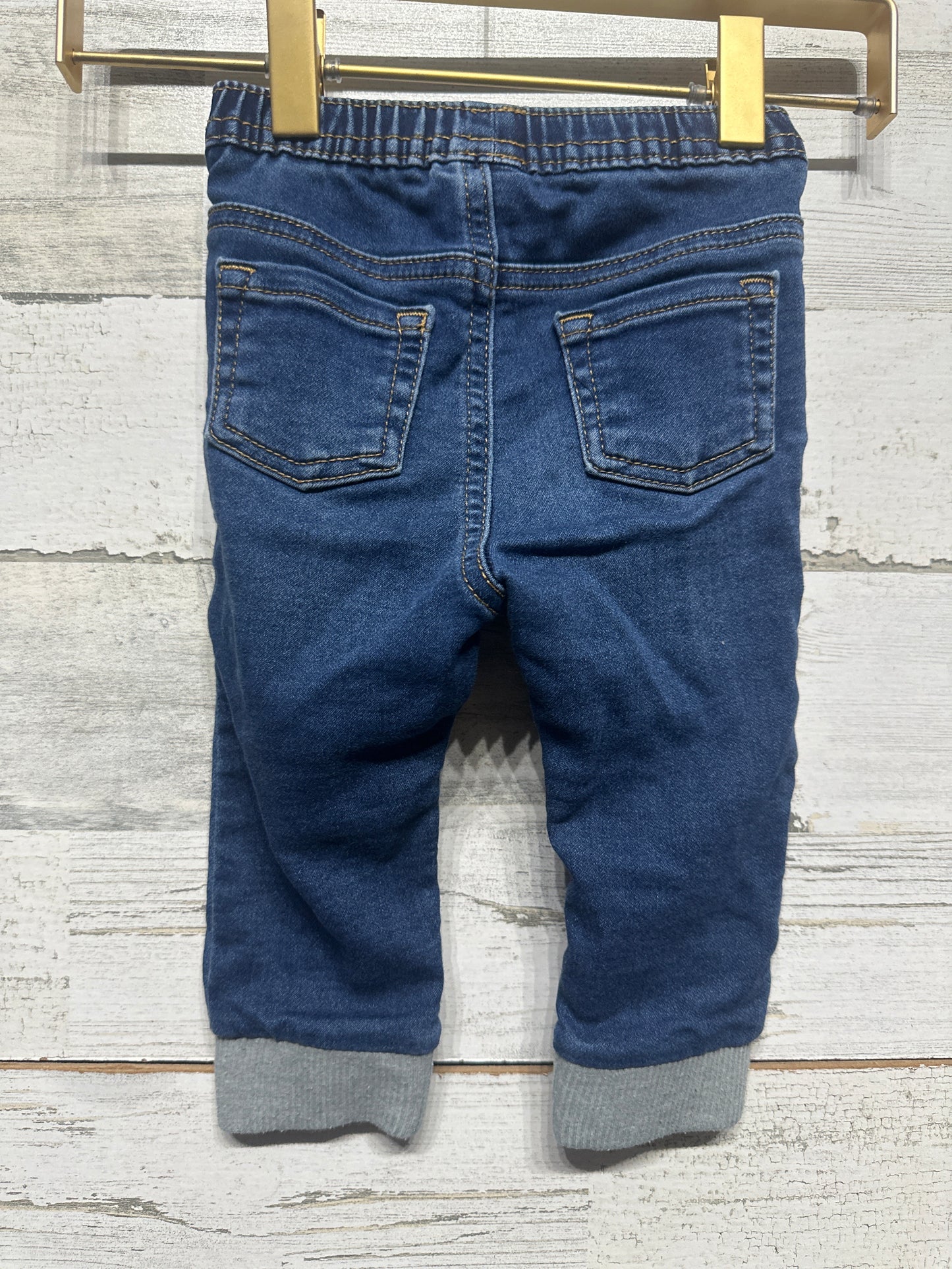 Boys Size 6-9m Cat & Jack Stretchy Jeans - Very Good Used Condition