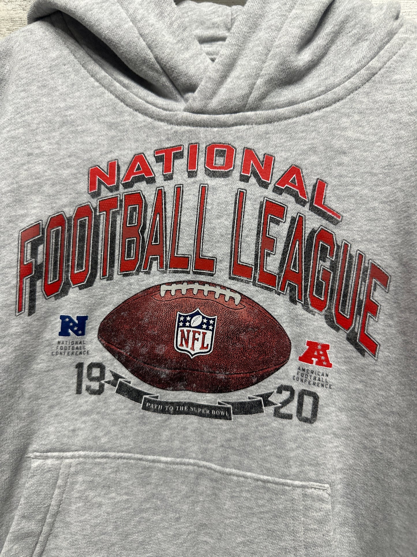 Boys Size 5/6 National Football League NFL Hoodie - Very Good Used Condition