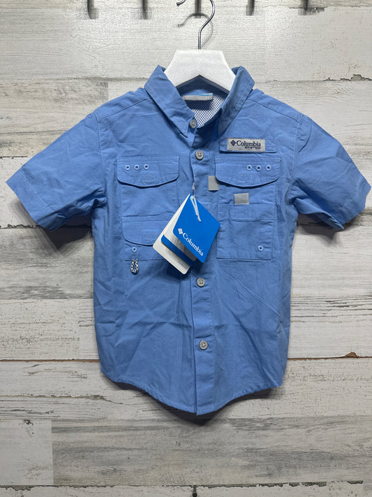Size 4t Columbia PFG Bonehead Light Blue Shirt - New With Tags