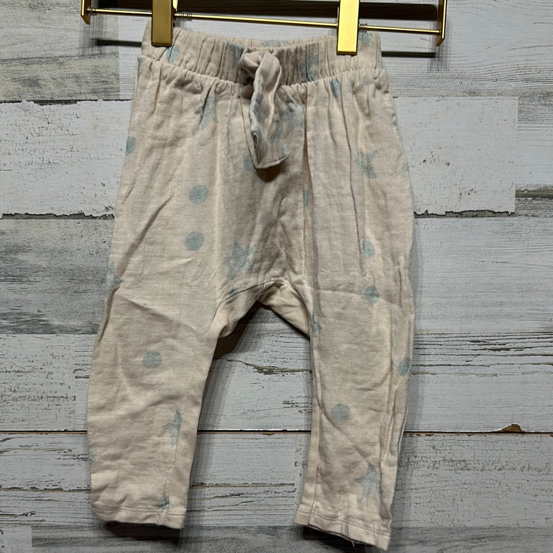 Girls Size 18-24m Zara Tan Polka Dot and Star Pants - Good Used Condition