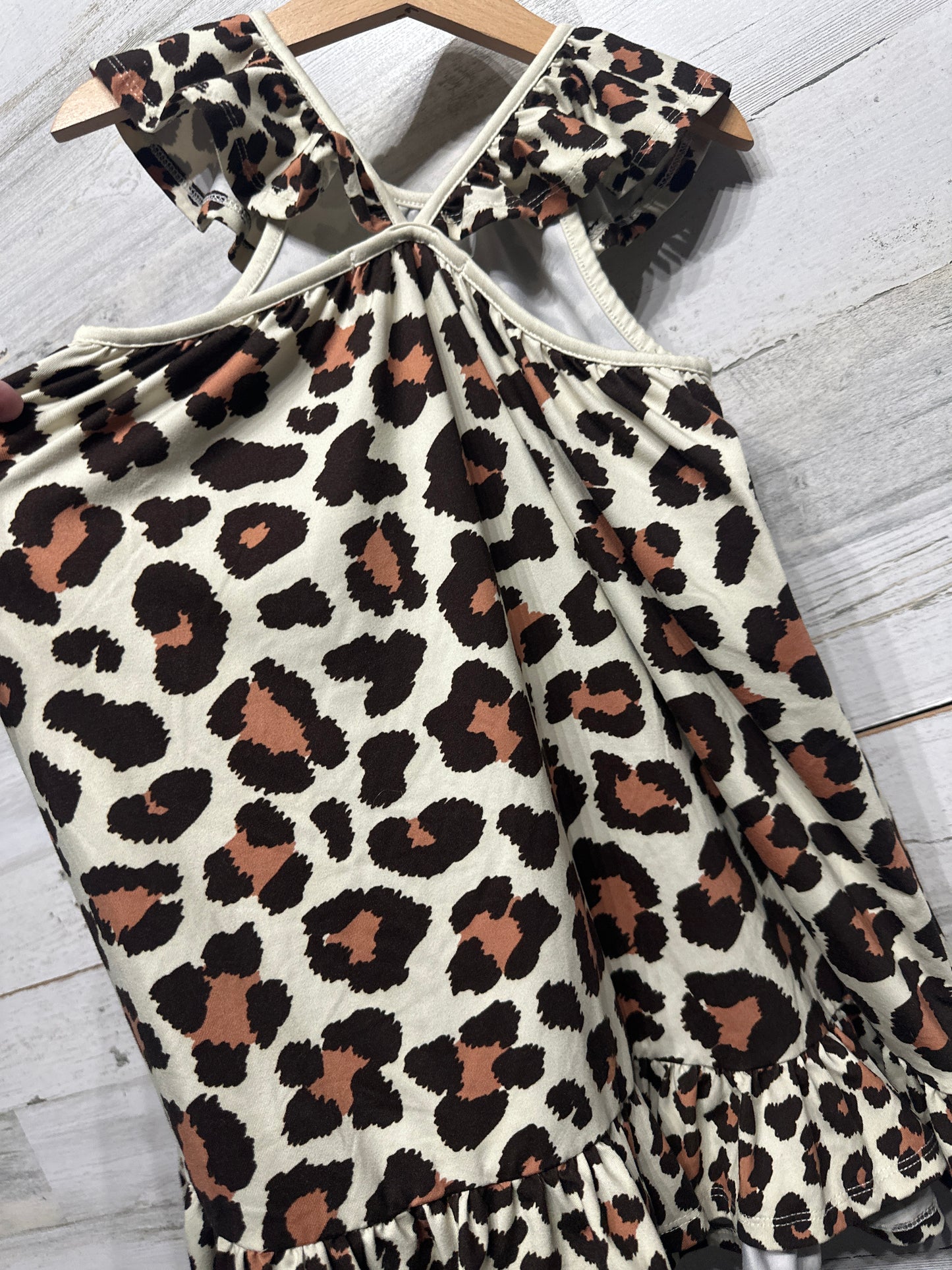 Millie Loves Lily Leopard Dress Girls 4 VGUC