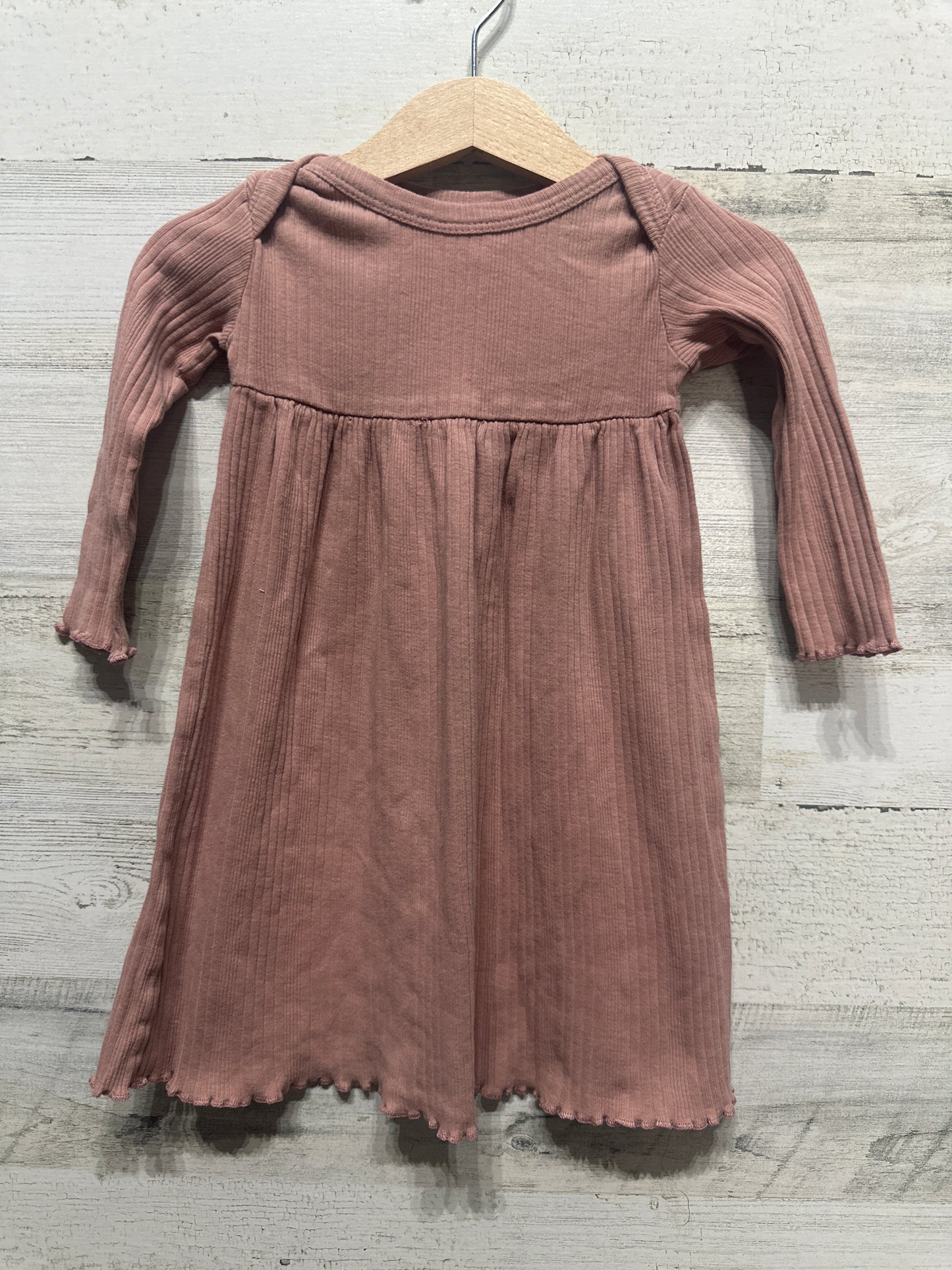 Girls Size 12-18m Kate Quinn Organic Cotton Ribbed Dress - Very Good Used Condition