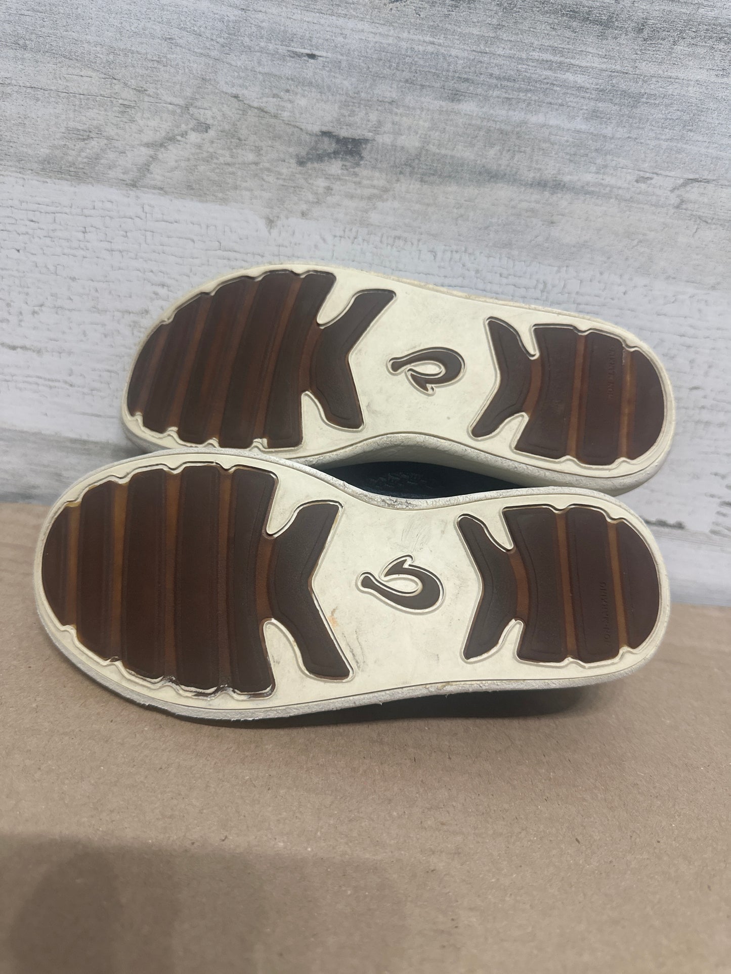 Size 13 (Little Kid) Olukai Navy Slip On Shoes - Good Used Condition