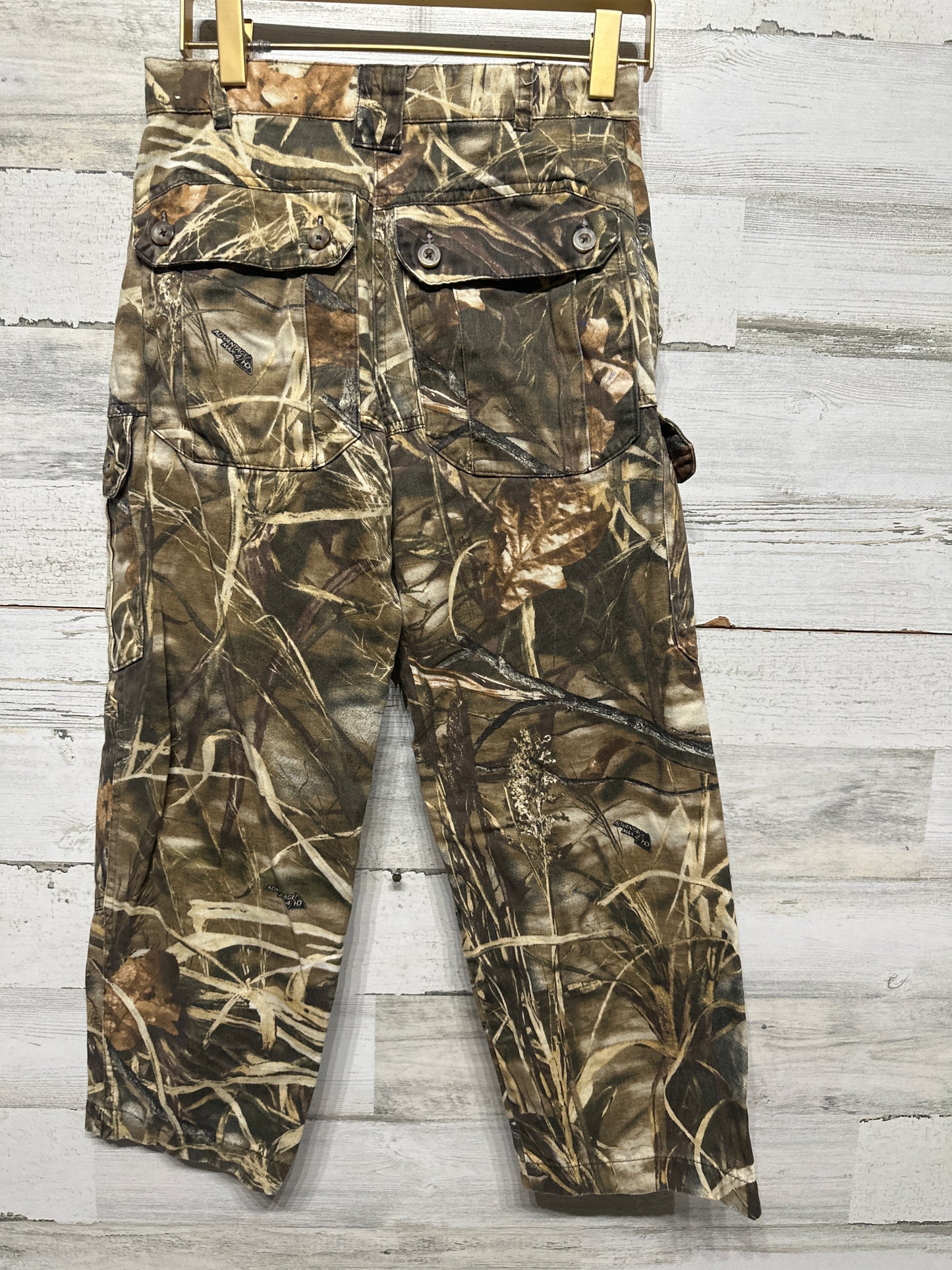Boys Size Youth 10 Game Winner Pants Cargo Camo Advantage Max 4 HD Hunting Outdoors - Very Good Used Condition