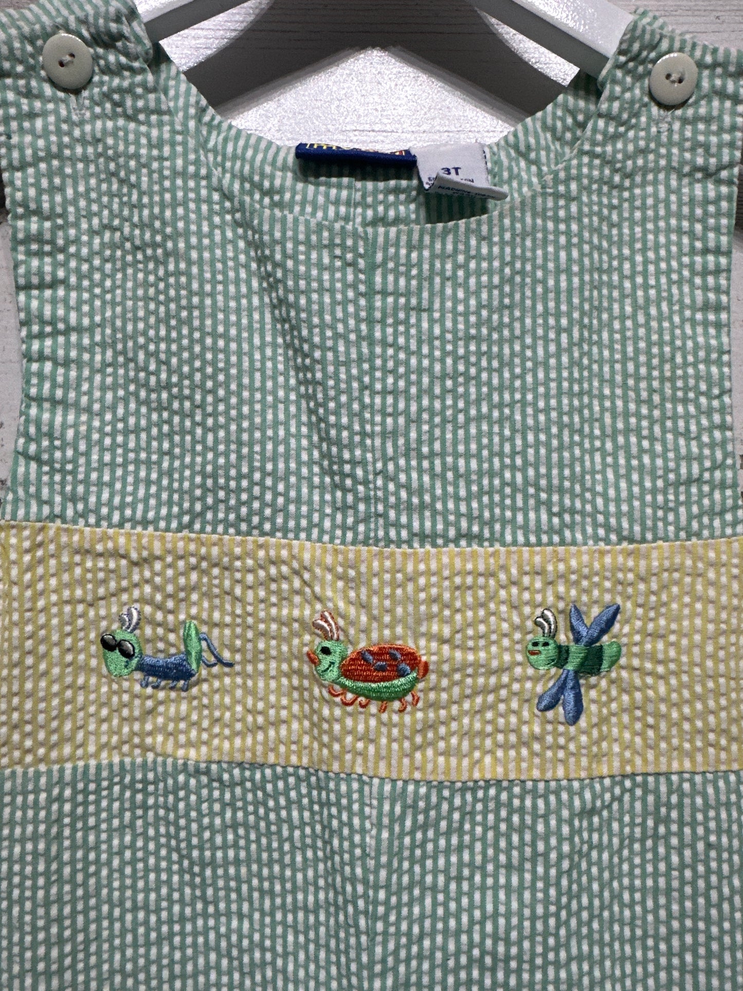 Boys Size 3t My Pal Seersucker Appliqué Jon Jon - Play Condition*